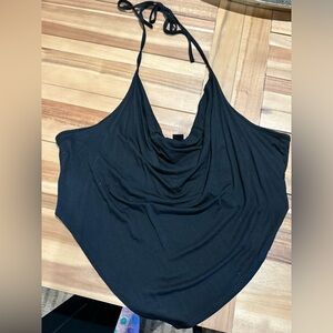 SHEIN black halter crop top 1X